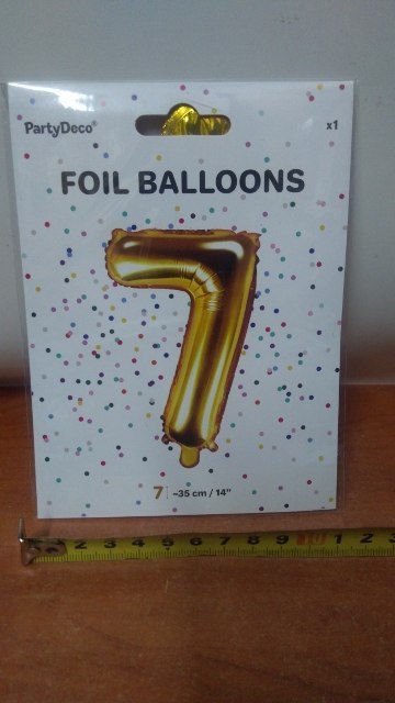 Balon foliowy ''7'' 35 CM Balon foliowy ''7'' 35 CM