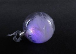 Bombka led PIÓRKA 8cm