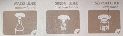 Lejki plastikowe Practic 3 sztuki mix kolorów Lejki plastikowe Practic 3 sztuki mix kolorów