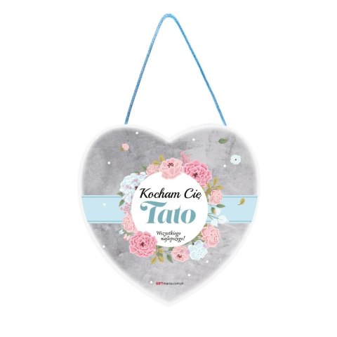 Serce do Zawieszenia "Kocham Cię Tato" Serce do Zawieszenia "Kocham Cię Tato"