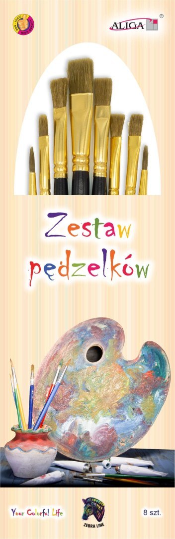 Zestaw pędzelków 8 szt. Zestaw pędzelków 8 szt.