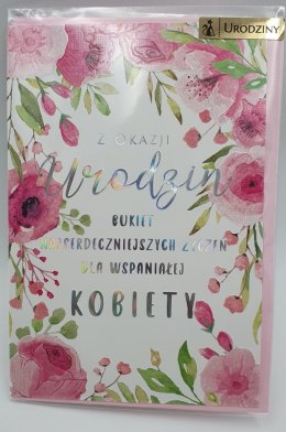 Karnet URODZINY DLA WSPANIAŁEJ KOBIETY