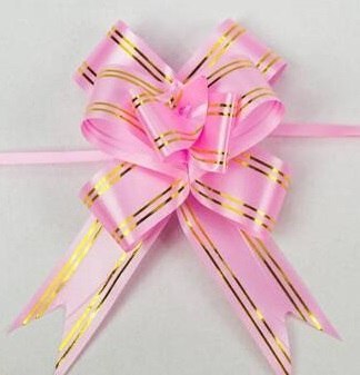 Wstążka 3cm x 50 cm 10szt różowa Wst-0010 Wstążka 3cm x 50 cm 10szt różowa Wst-0010