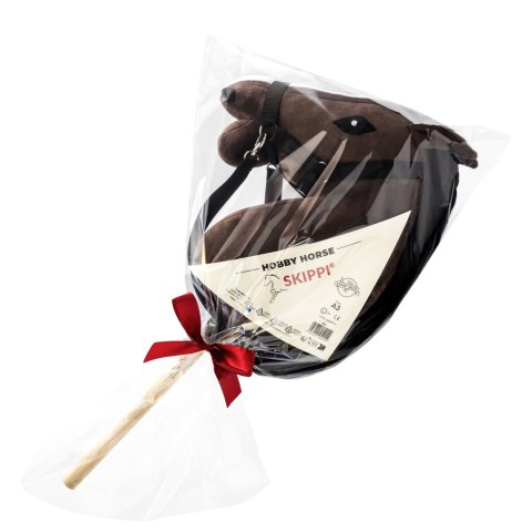 Hobby Horse Skippi gniady - koń na patyku - kiju - dla dziecka - A3 kantar Hobby Horse Skippi gniady - koń na patyku - kiju - dla dziecka - A3 kantar