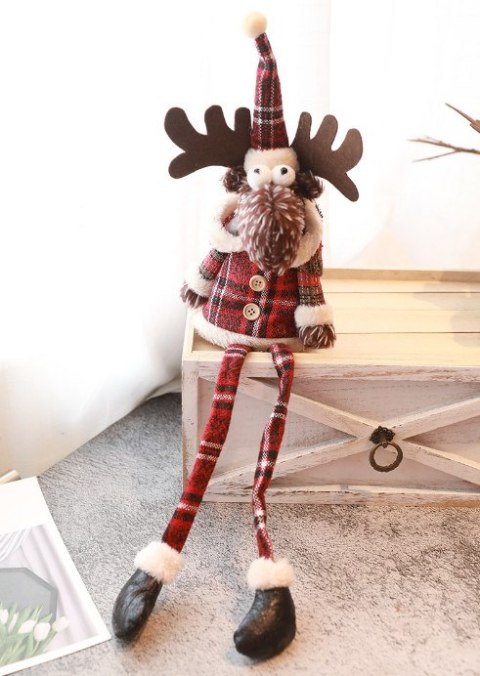 Figurka, maskotka bożonarodzeniowa RENIFER DAMSKI z miękkimi nogami 60 cm XGI-104 Figurka, maskotka bożonarodzeniowa RENIFER DAMSKI z miękkimi nogami 60 cm XGI-104