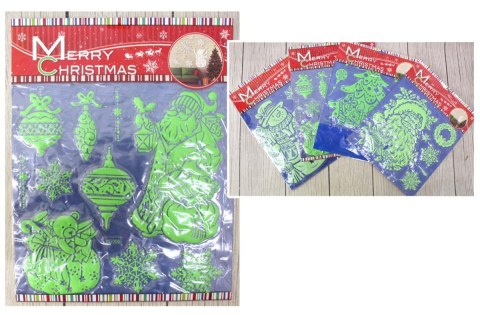 Naklejki świąteczne fluorescencyjne wypukłe 40x31 cm XP2-19041 Naklejki świąteczne fluorescencyjne wypukłe 40x31 cm XP2-19041
