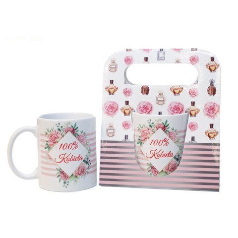 Kubek ceramiczny w ozdobnym opakowaniu Kubek ceramiczny w ozdobnym opakowaniu