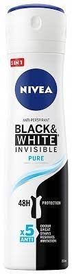 Dezodorant damski 150ml Nivea Black&White Invisible Pure Antyperspirant