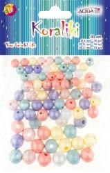 Koraliki plastikowe dekoracyjne mix kol. rozm. 8, 10, 12mm, op. 80szt. PJ-7772 Koraliki plastikowe dekoracyjne mix kol. rozm. 8, 10, 12mm, op. 80szt. PJ-7772