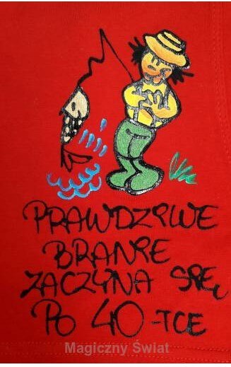 Bokserki męskie Prawdziwe branie zaczyna się po 40-tce