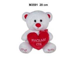 Miś pluszowy 20cm KOCHAM CIĘ M3591