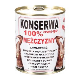 Konserwa 100% mężczyzny biała