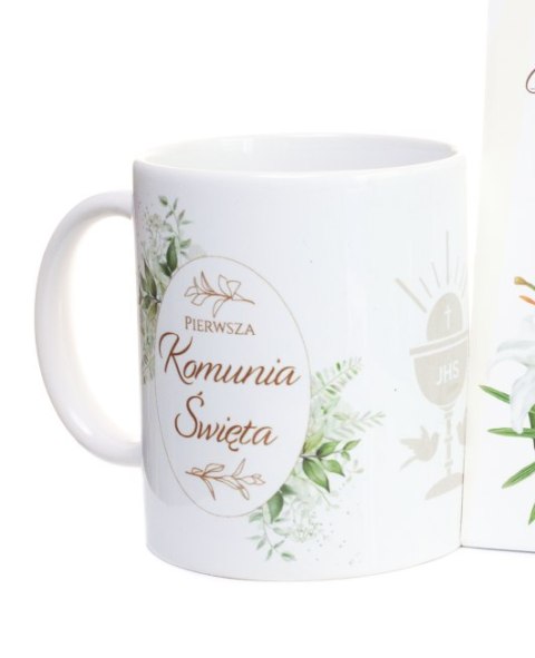 Kubek ceramiczny w ozdobnym opakowaniu "Pierwsza Komunia Święta" | KOM-02 Kubek ceramiczny w ozdobnym opakowaniu "Pierwsza Komunia Święta" | KOM-02