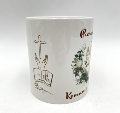 Kubek komunijny gołąb w ozdobnym kartonie 300ml Kubek komunijny gołąb w ozdobnym kartonie 300ml