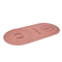 Mata fitness do ćwiczeń jogi skakania na skakance wygłuszająca antypoślizgowa 125x61.5x0,6 cm różowa