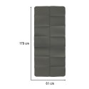 Mata fitness gimnastyczna do ćwiczeń jogi pilatesu fitness joga składana 183x61x0,4 cm szara