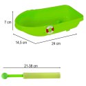 Statek łódka z akcesoriami foremkami do piasku wody foremki + sikawka strzykawka 12el.
