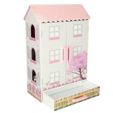 Domek dla lalek drewniany4332 Lulilo Papilio różowy 80cm Domek dla lalek drewniany4332 Lulilo Papilio różowy 80cm