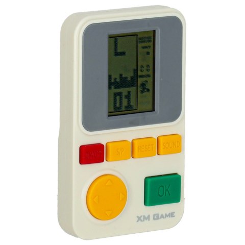 Gra elektroniczna zręcznościowa konsola przenośna biała Gra elektroniczna zręcznościowa konsola przenośna biała