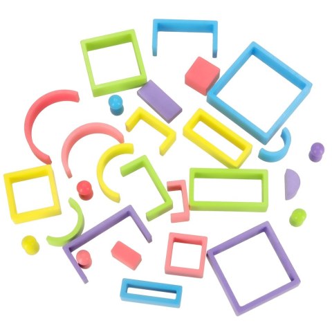 Klocki drewniane edukacyjne układanka tęcza puzzle montessori tęcza kolorowe Klocki drewniane edukacyjne układanka tęcza puzzle montessori tęcza kolorowe