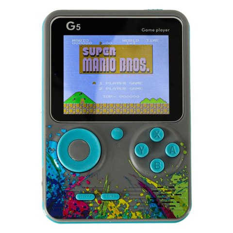 Konsola przenośna do gier mini retro szara Konsola przenośna do gier mini retro szara