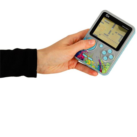 Konsola przenośna do gier mini retro szara Konsola przenośna do gier mini retro szara