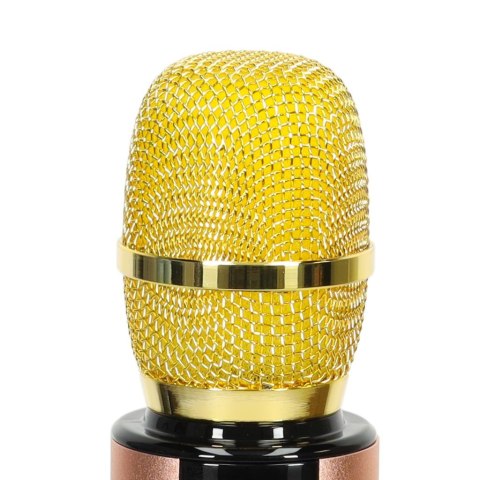Mikrofon bezprzewodowy do karaoke Bluetooth złoty Mikrofon bezprzewodowy do karaoke Bluetooth złoty