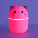 Nawilżacz powietrza dyfuzor do olejków kotek różowy RGB