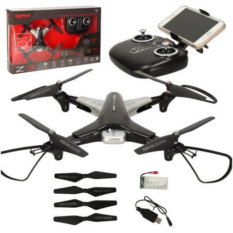 Dron RC SYMA Z3 kamera HD 2,4GHz kontroler Headless 360 planowanie trasy lotu zawis czarny Dron RC SYMA Z3 kamera HD 2,4GHz kontroler Headless 360 planowanie trasy lotu zawis czarny