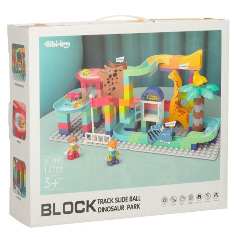 Klocki konstrukcyjne tor kulkowy 147 el. Bibi-inn Klocki konstrukcyjne tor kulkowy 147 el. Bibi-inn
