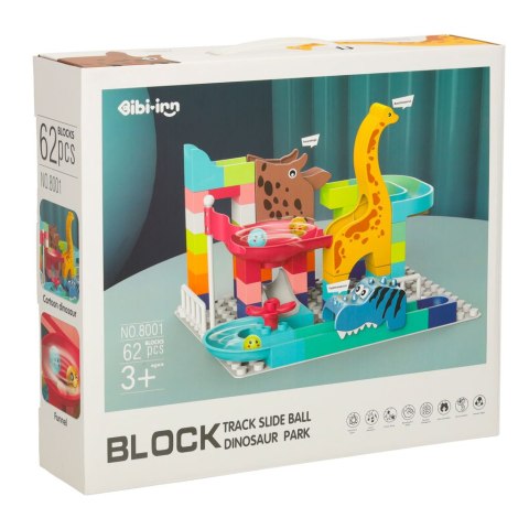 Klocki konstrukcyjne tor kulkowy 62 el. Bibi-inn Klocki konstrukcyjne tor kulkowy 62 el. Bibi-inn