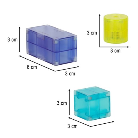 Klocki magnetyczne świecące 32 el. Klocki magnetyczne świecące 32 el.