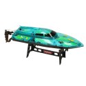 Motorówka zdalnie sterowana RC REVOLT Q7 Illuminator Szybka Łódź 20km/h Zasięg 150m 2.4GHz Silnik Chłodzony Wodą LED Auto-Reset