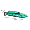 Motorówka zdalnie sterowana RC REVOLT Q7 Illuminator Szybka Łódź 20km/h Zasięg 150m 2.4GHz Silnik Chłodzony Wodą LED Auto-Reset