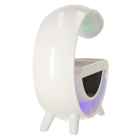 Lampka LED Gamingowa RGB głośnik ładowarka indukcyjna radio budzik zegar Lampka LED Gamingowa RGB głośnik ładowarka indukcyjna radio budzik zegar