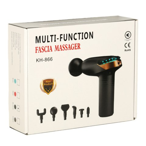 Pistolet do masażu masażer do pleców ciała mini LED 6w1 Pistolet do masażu masażer do pleców ciała mini LED 6w1