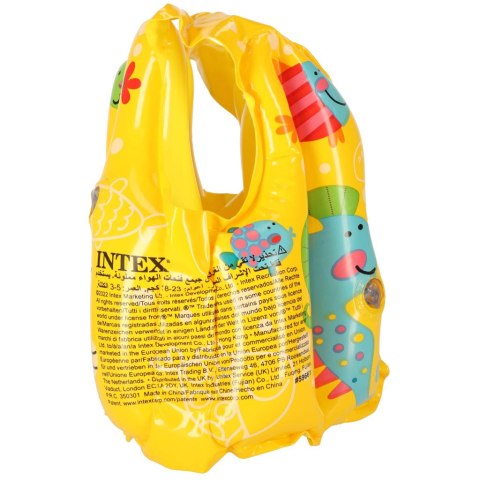 INTEX 59661 Kamizelka dmuchana kapok do pływania dla dzieci 3-5lat 18-23kg INTEX 59661 Kamizelka dmuchana kapok do pływania dla dzieci 3-5lat 18-23kg