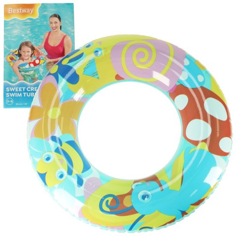 Kółko do pływania dmuchane BESTWAY 36013 motylki 56cm Kółko do pływania dmuchane BESTWAY 36013 motylki 56cm