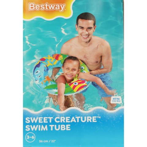 Kółko do pływania dmuchane BESTWAY 36013 rybki 56cm Kółko do pływania dmuchane BESTWAY 36013 rybki 56cm