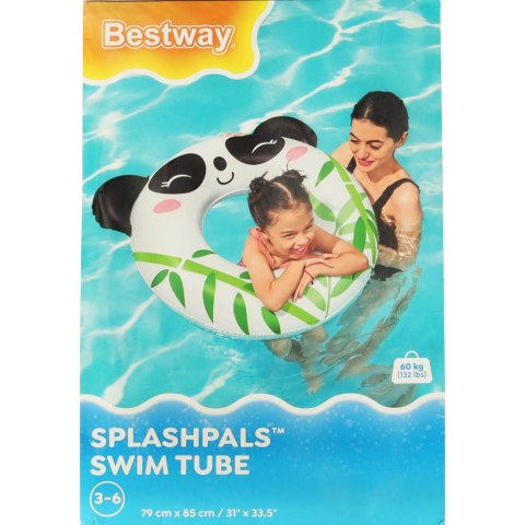 Kółko do pływania dmuchane BESTWAY 36351 panda 85-76cm Kółko do pływania dmuchane BESTWAY 36351 panda 85-76cm