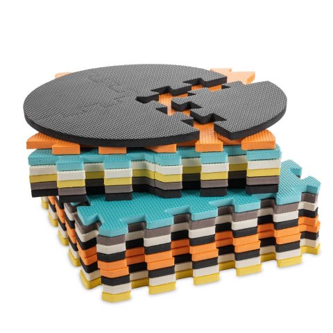 Mata edukacyjna piankowa puzzle zwierzątka kolorowa 114 x 114 cm 25 elementów folia Mata edukacyjna piankowa puzzle zwierzątka kolorowa 114 x 114 cm 25 elementów folia