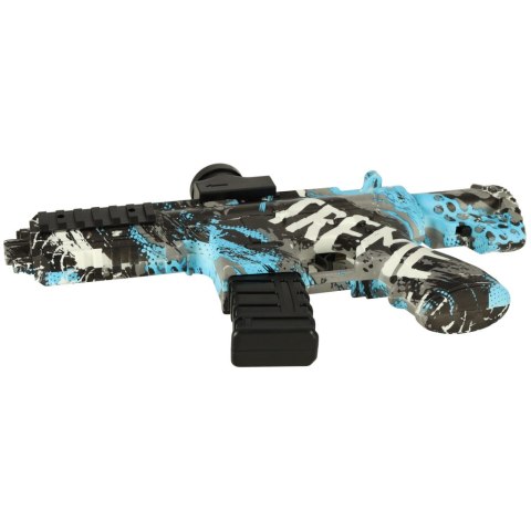 Pistolet na kulki żelowe wodne karabin niebieski zasilanie bateryjne USB 550szt. 7-8mm Pistolet na kulki żelowe wodne karabin niebieski zasilanie bateryjne USB 550szt. 7-8mm