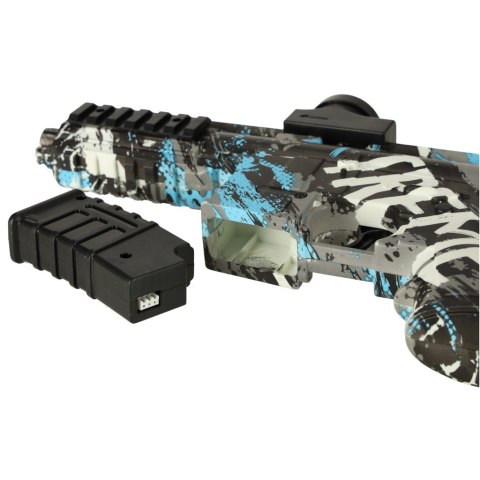 Pistolet na kulki żelowe wodne karabin niebieski zasilanie bateryjne USB 550szt. 7-8mm Pistolet na kulki żelowe wodne karabin niebieski zasilanie bateryjne USB 550szt. 7-8mm