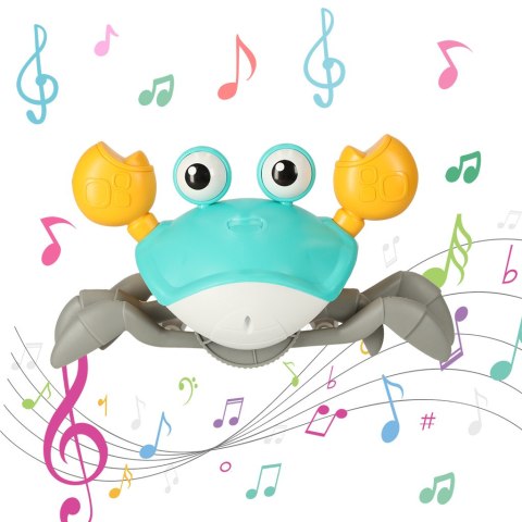 Krab pełzający interaktywny z dźwiękiem zielony Krab pełzający interaktywny z dźwiękiem zielony