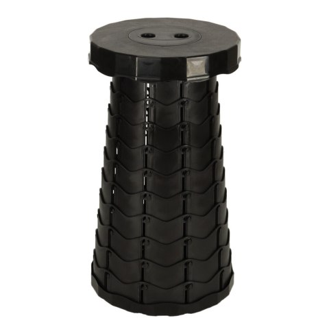 Krzesło składane taboret teleskopowy turystyczny przenośny czarny 200kg Krzesło składane taboret teleskopowy turystyczny przenośny czarny 200kg