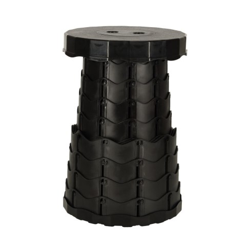 Krzesło składane taboret teleskopowy turystyczny przenośny czarny 200kg Krzesło składane taboret teleskopowy turystyczny przenośny czarny 200kg