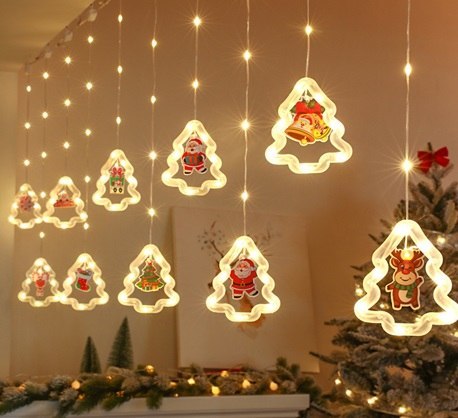 Kurtyna LED na okno girlanda świąteczna choinkowa 3 m 125 LED Kurtyna LED na okno girlanda świąteczna choinkowa 3 m 125 LED