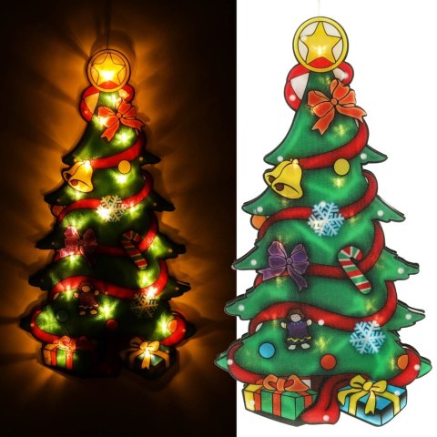 Lampki LED wisząca dekoracja okna świąteczna choinka XXL 45cm Lampki LED wisząca dekoracja okna świąteczna choinka XXL 45cm