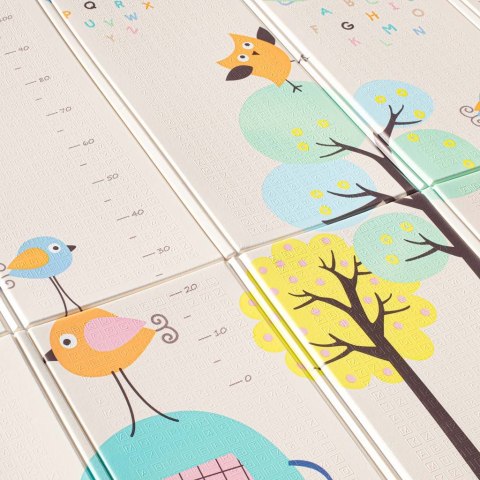 Mata edukacyjna piankowa dwustronna składana słonie alfabet 180 x 200 cm Mata edukacyjna piankowa dwustronna składana słonie alfabet 180 x 200 cm