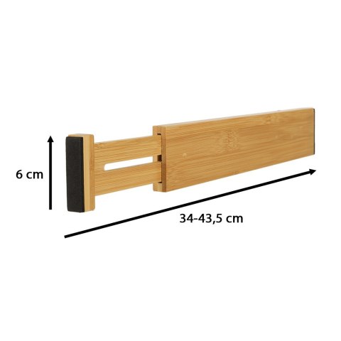 Organizer do szuflady bambusowy separator regulowany na sztućce narzedzia 43cm 1 sztuka Organizer do szuflady bambusowy separator regulowany na sztućce narzedzia 43cm 1 sztuka